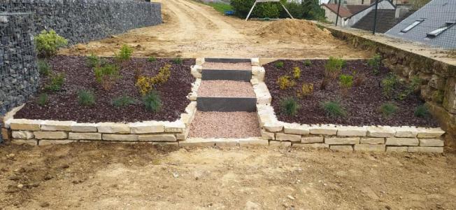 Aménagement Mur gabion  Soissons